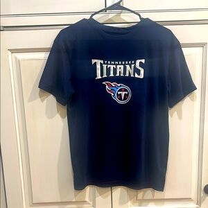 Tennessee Titans NFL Navy Unisex Youth T-Shirt with Team Logo Size Large